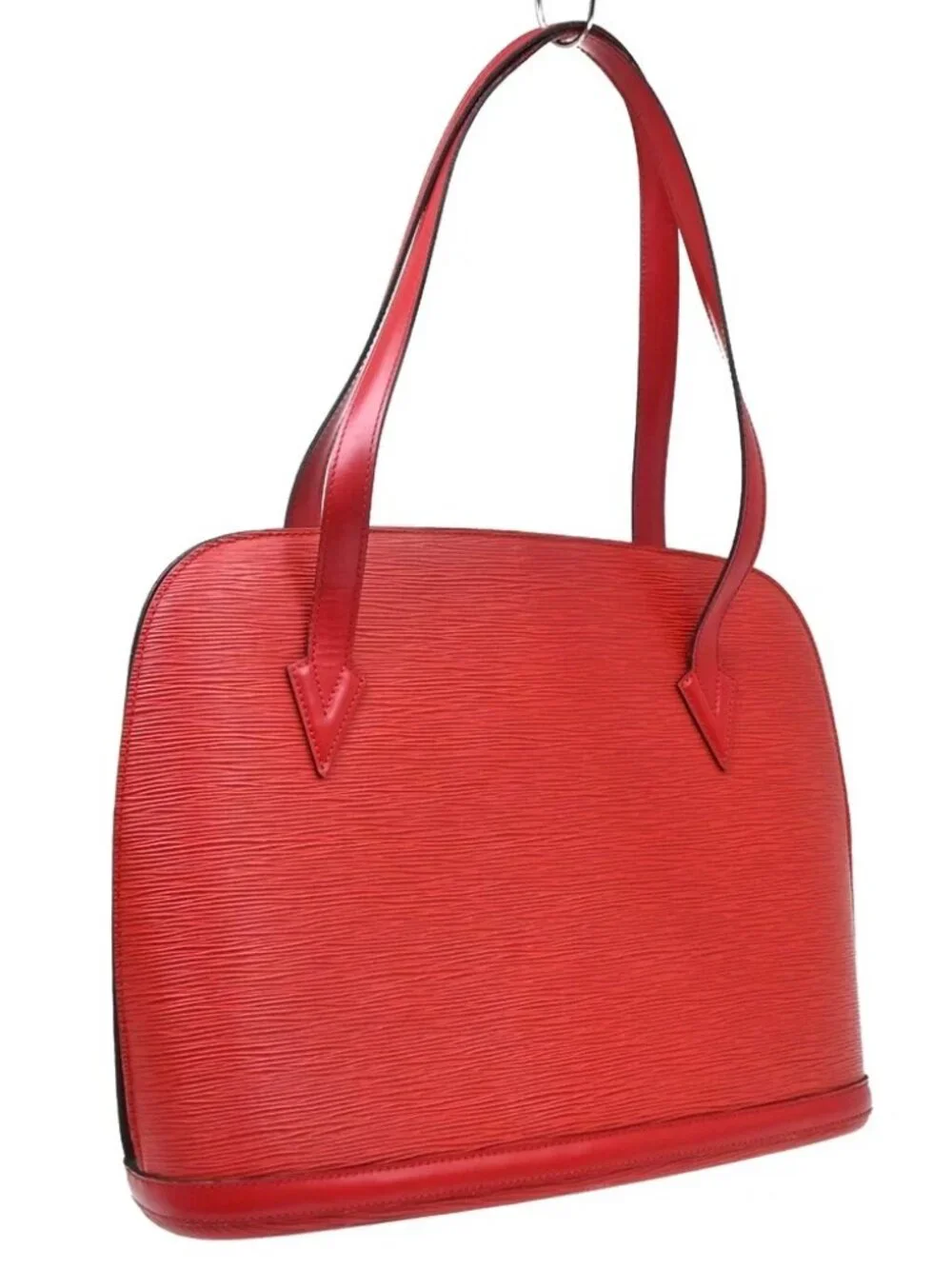 LOUIS VUITTON RED EPI LUSSAC SHOULDER BAG